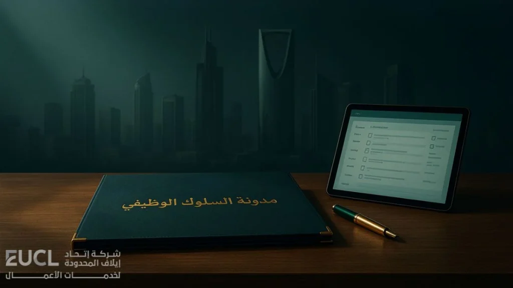 دليل صياغة مدونة السلوك الوظيفي للشركات السعودية 2026 ونموذج جاهز